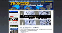 Desktop Screenshot of frontierheatingcooling.com