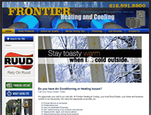 Tablet Screenshot of frontierheatingcooling.com